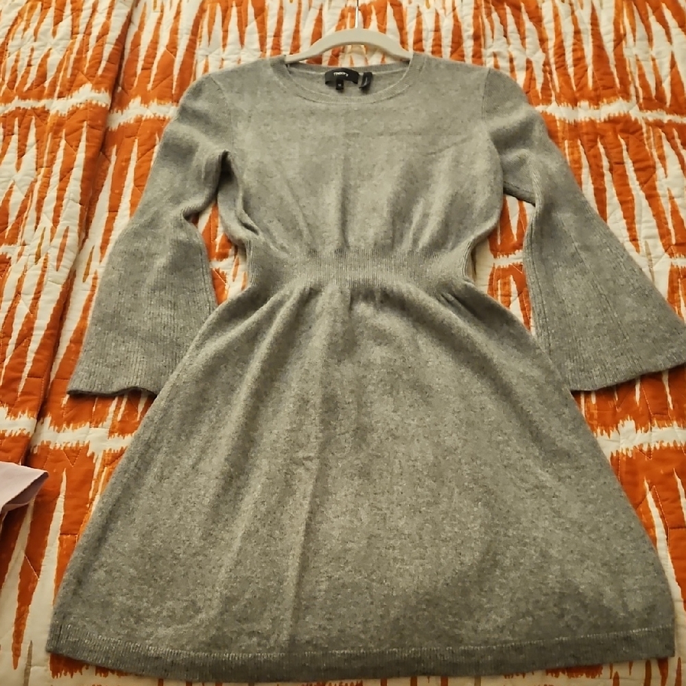 Theory Gray Cashmere Dress